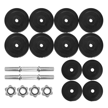 NNEDSZ 30kg Dumbbell Set Weight Plates Dumbbells Lifting Bench