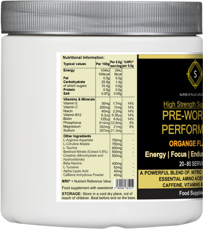 PRE-WORKOUT PERFORMANCE